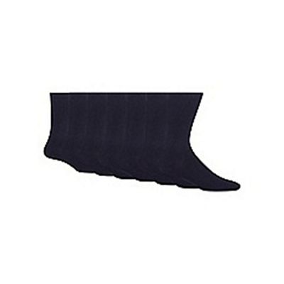 Debenhams Basics Pack of seven navy socks
